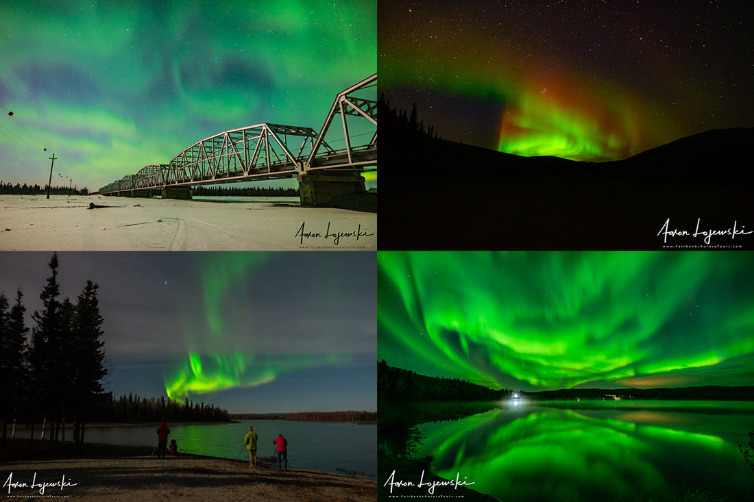Active aurora near Fairbanks, Alaska.
